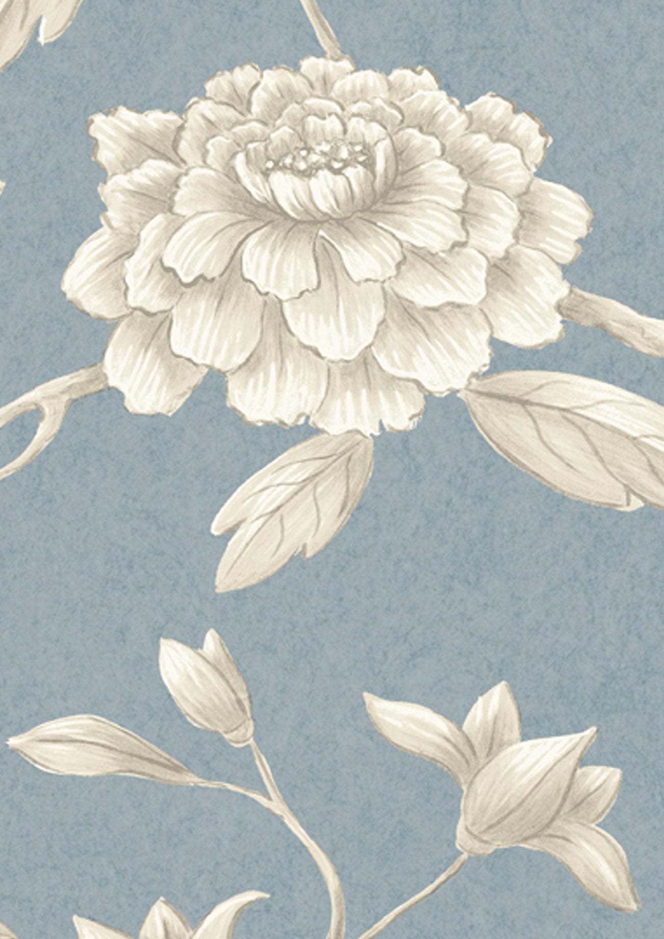 Jasper Peony Wallpaper - Celestial - Lewis & Wood