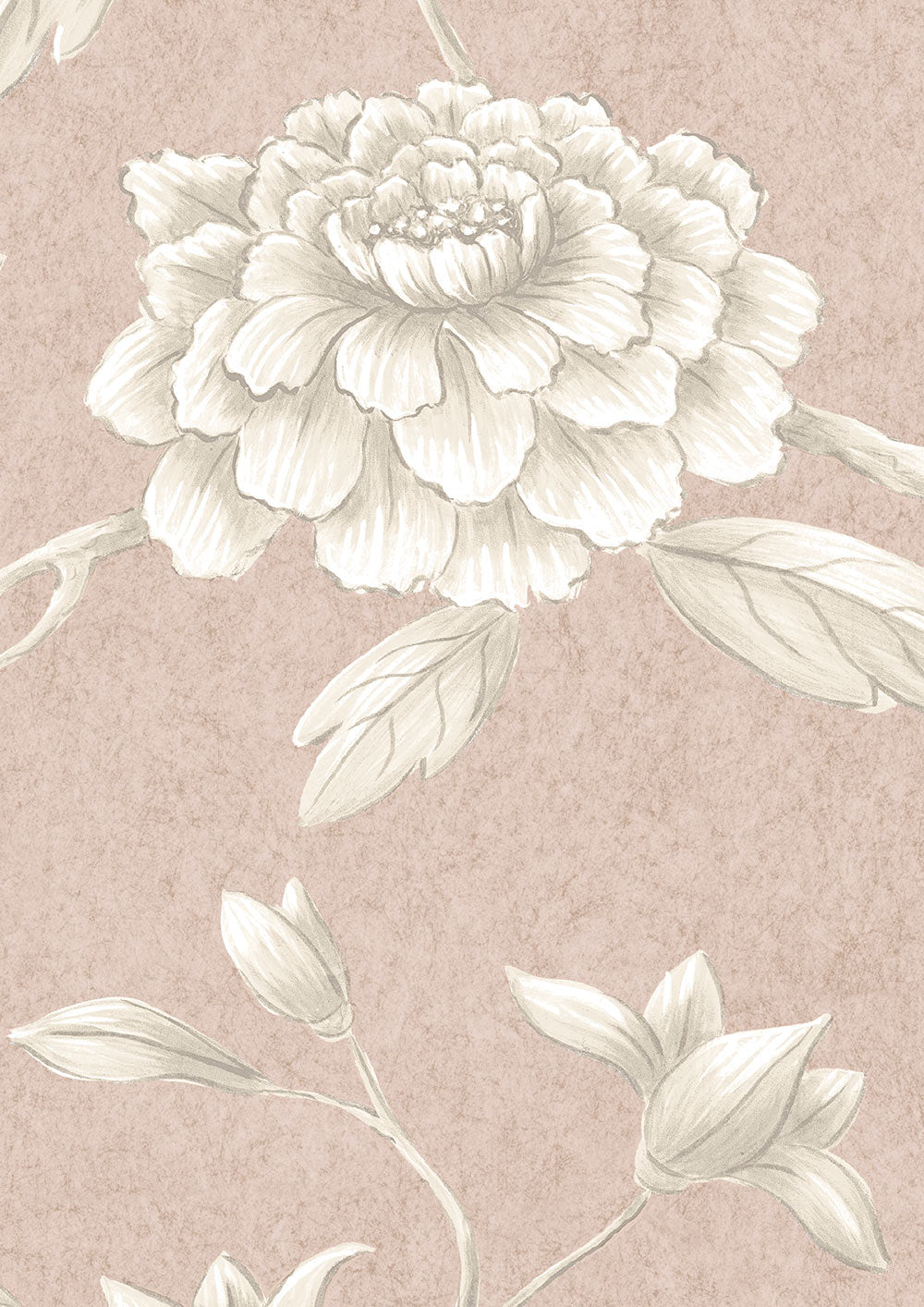 Jasper Peony Wallpaper - Roan - Lewis & Wood
