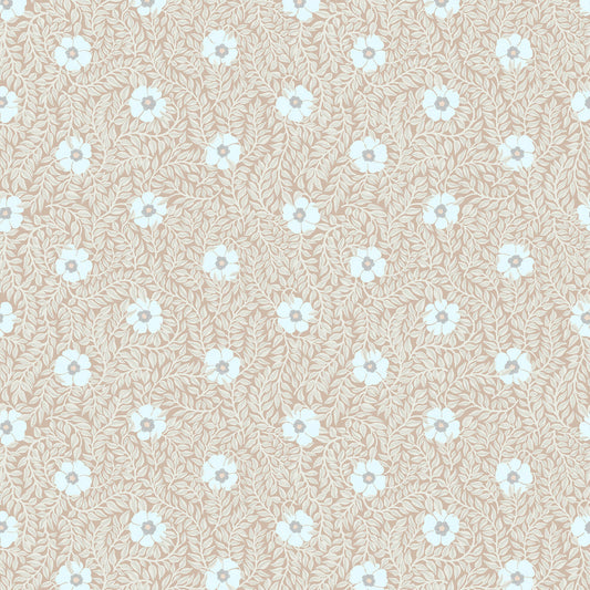 Kicki Wallpaper - Apricot - Summer Gray
