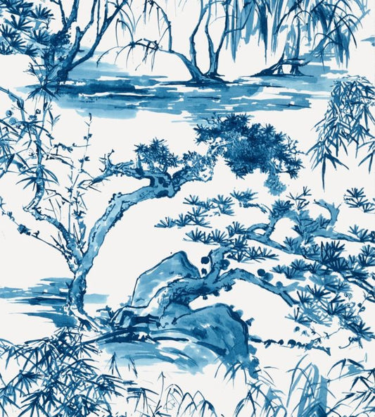 Kyoto Wallpaper - Navy - AT9826 - Anna French
