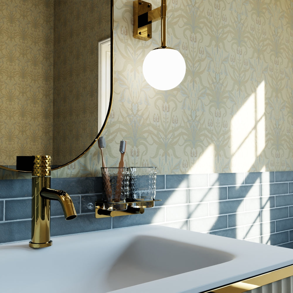 LAN100161 - Versailles Wallpaper - Shades of Ochre & Mineral - Lucie Annabel