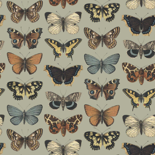 LH900013 - Kaleidoscope Wallpaper - Sage Green & Warm Vintage Browns - Lust Home
