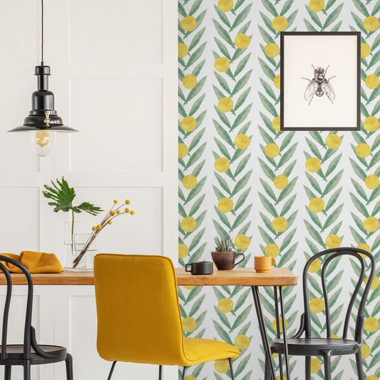 LH900019 - Mexican Sunrise Wallpaper - Lemon Yellow - Lust Home
