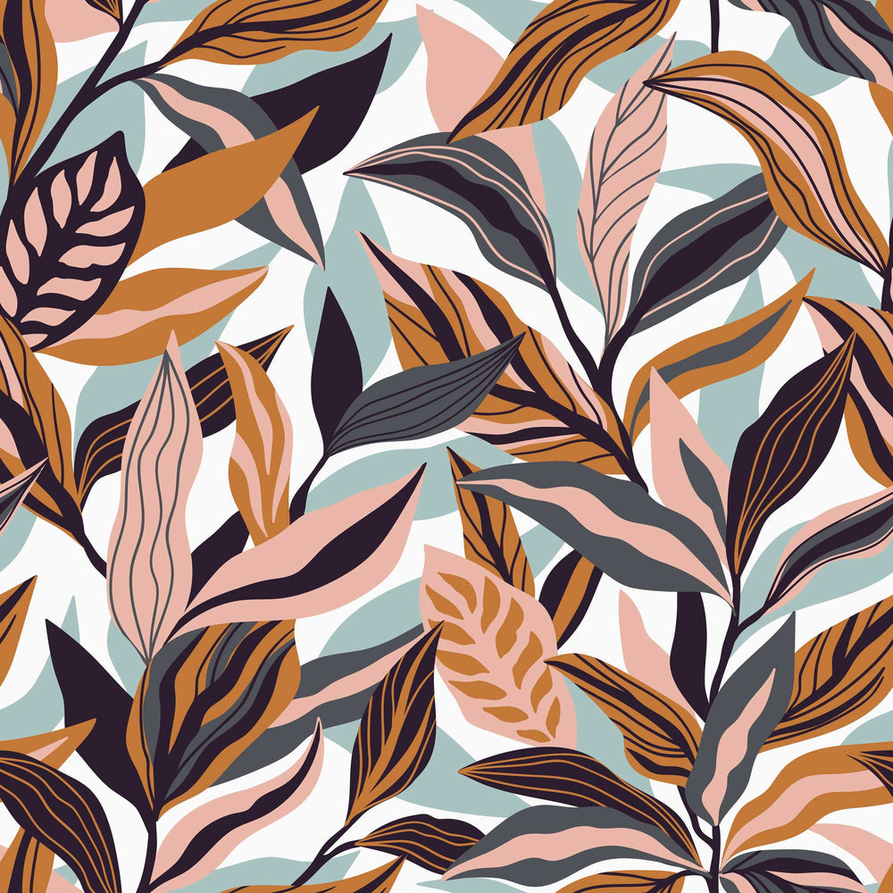 LH900021 - Honolulu Wallpaper - Seafoam, Peach & Rust - Lust Home