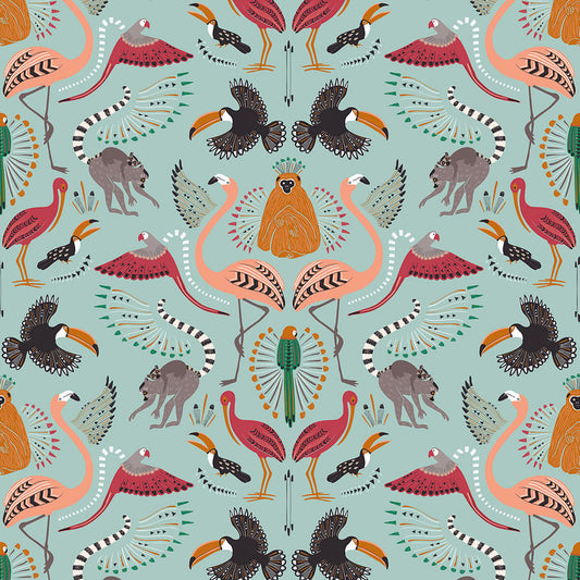 LH900057 - Madagascar Wallpaper - Duck Egg - Lust Home