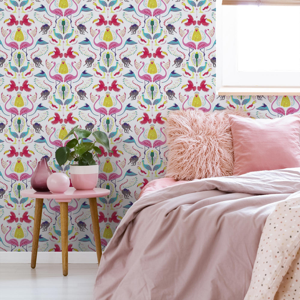 LH900058 - Madagascar Wallpaper - White & Brights - Lust Home