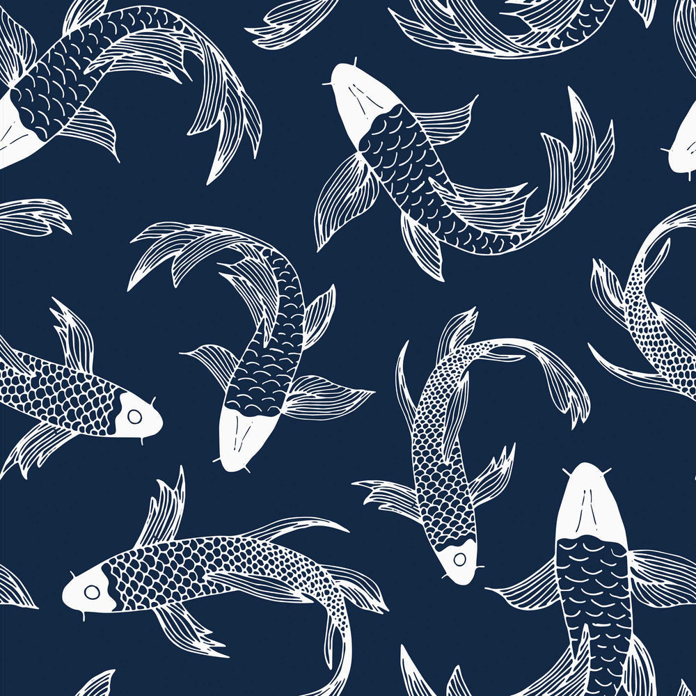 LH900065 - Carpe Diem Wallpaper - Indigo Blue & White - Lust Home