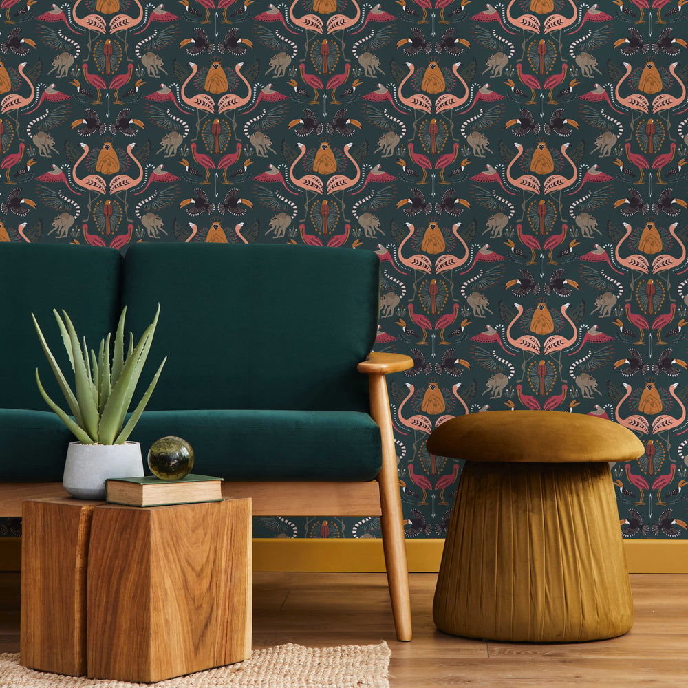 LH900070 - Madagascar Wallpaper - Evergreen - Lust Home