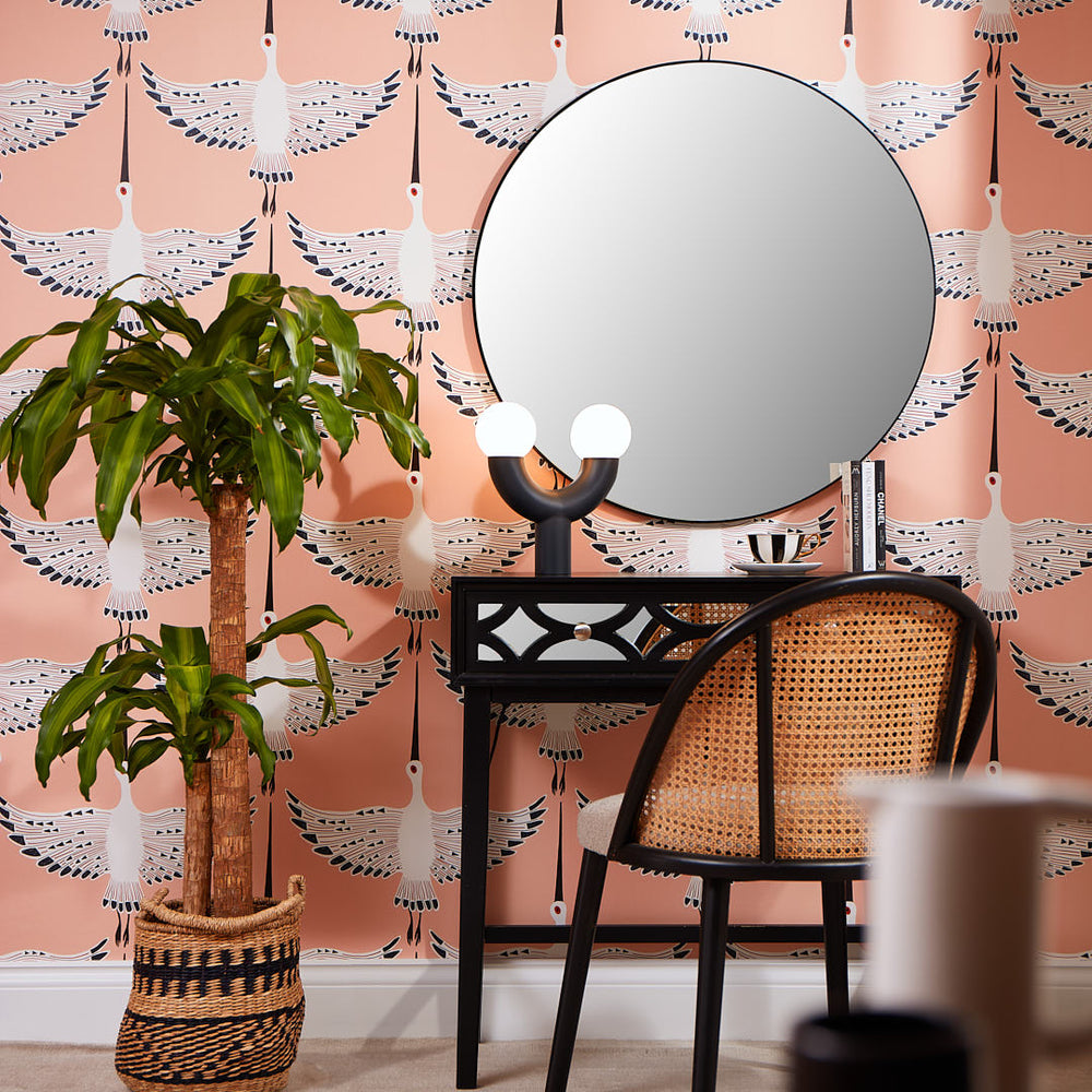 LH900075 - Ogata Kuren Wallpaper - Peach - Lust Home