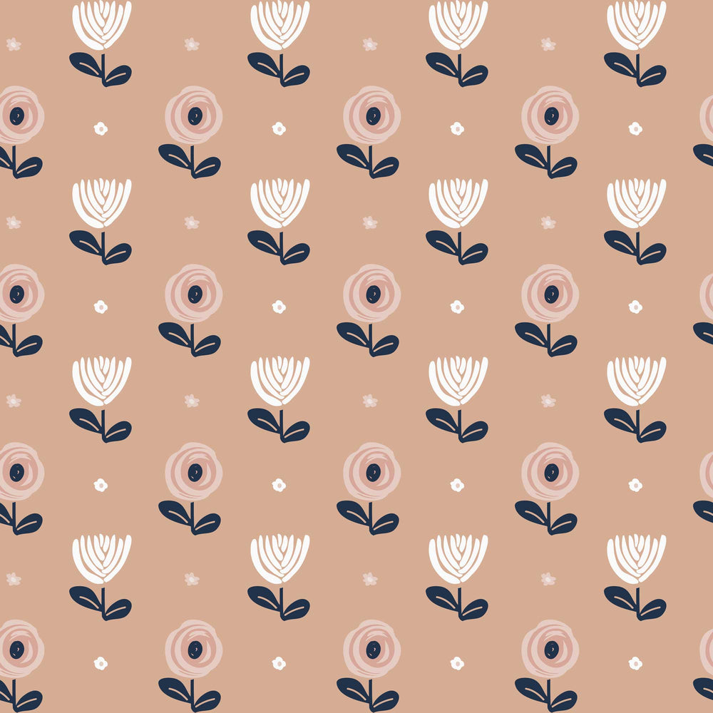 LH900094 - Flower Power Wallpaper - Carnation Peach - Lust Home