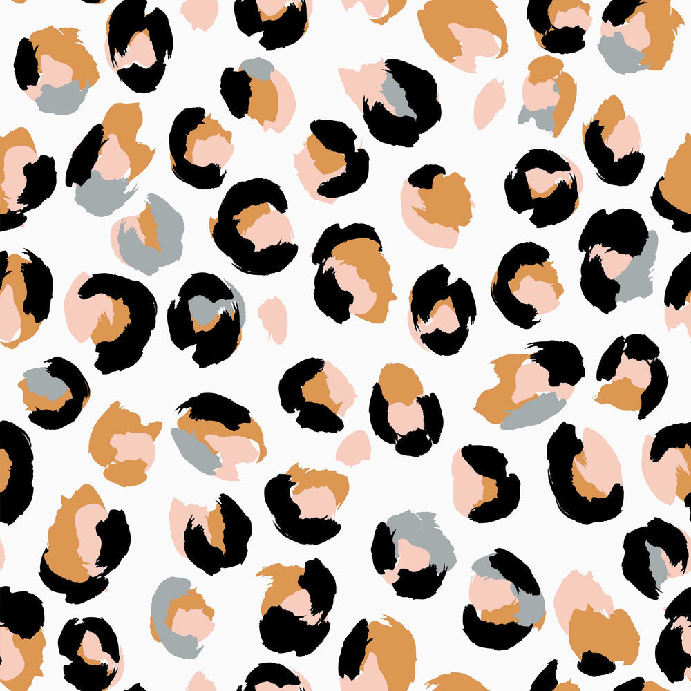 LH900096 - Wild Thing Wallpaper - Dove Grey, Tangerine & Peach - Lust Home