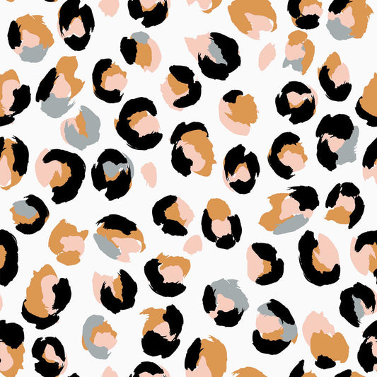 LH900096 - Wild Thing Wallpaper - Dove Grey, Tangerine & Peach - Lust Home