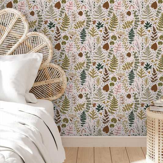 LH900114 - Woodland Walks Wallpaper - Muted Warm Tones - Lust Home
