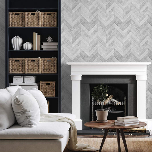 LH900199 - Earn Your Stripes Wallpaper - Beach Washed Grey - Lust Home