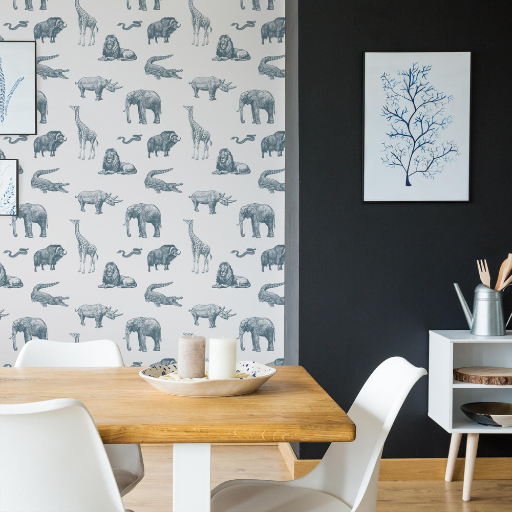 LH900223 - Mufasa Wallpaper - Ocean Blue - Lust Home