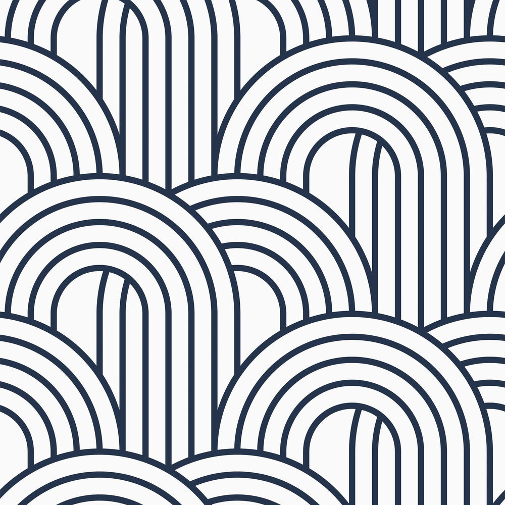 LH900240 - Wave After Wave Wallpaper - Blueberry - Lust Home