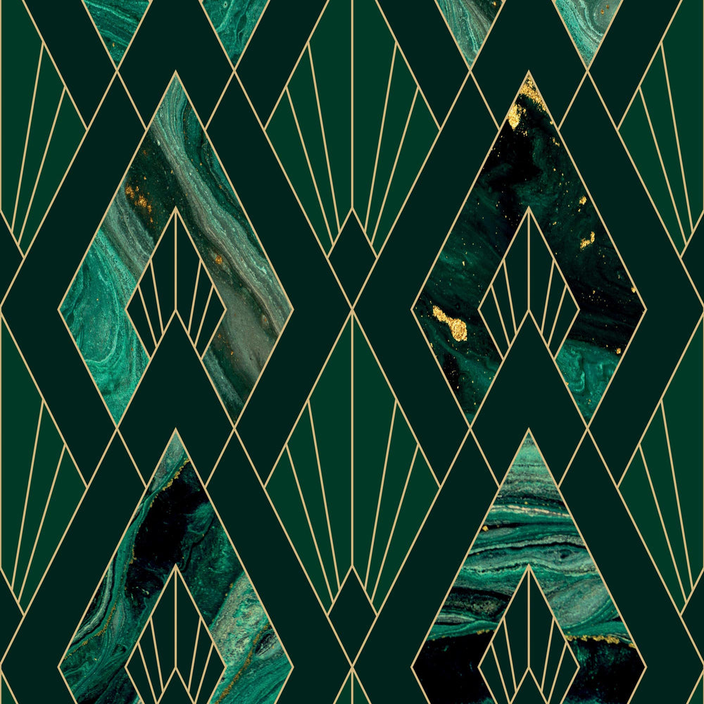 LH900268 - Leonardo Wallpaper - Green Marble - Lust Home
