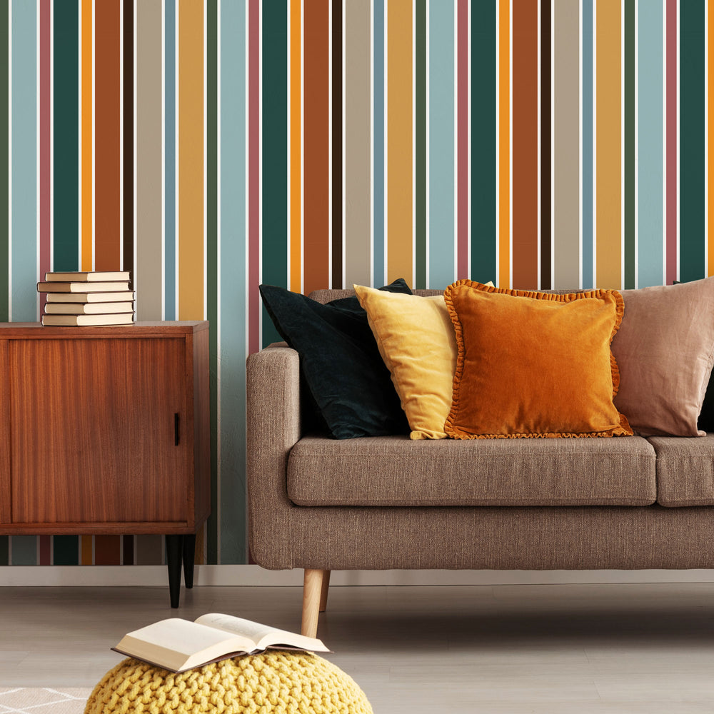 LH900269 - Oh-So-Retro Wallpaper - Warm Tones - Lust Home