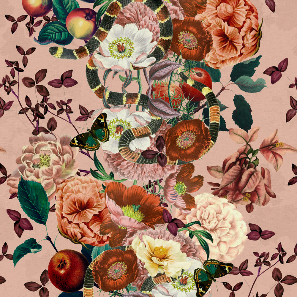 LH900357 - Forbidden Fruit Wallpaper - Dusty Rose - Lust Home