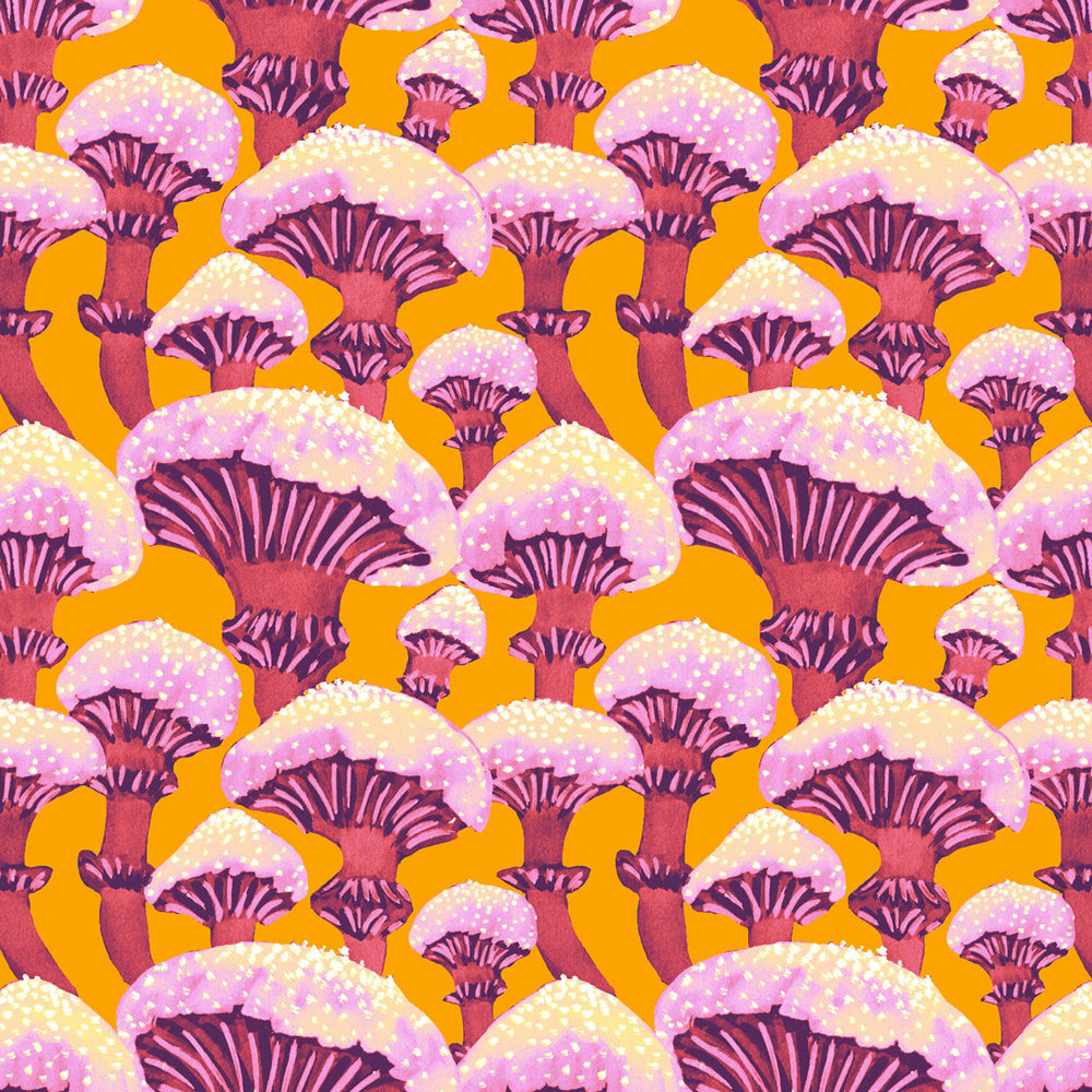 LH900364 - Fun Guy Wallpaper - Burnt Orange & Deep Pink - Lust Home