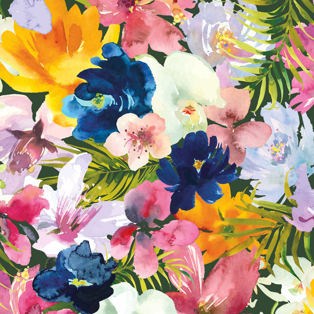 LH900378 - Vacay Vibes Wallpaper - Tropical Orange, Ocean Blue & Flamingo Pink - Lust Home