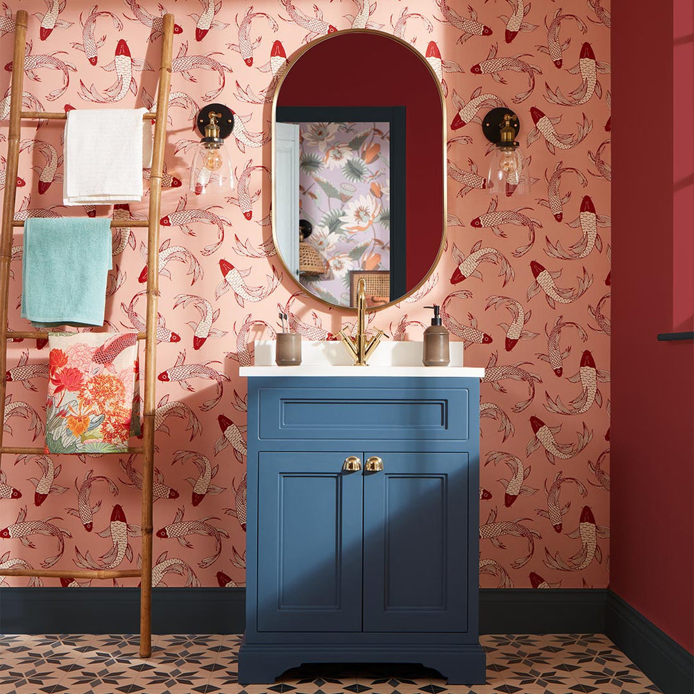 LH900390 - Carpe Diem Wallpaper - Pink, Red & Ivory - Lust Home