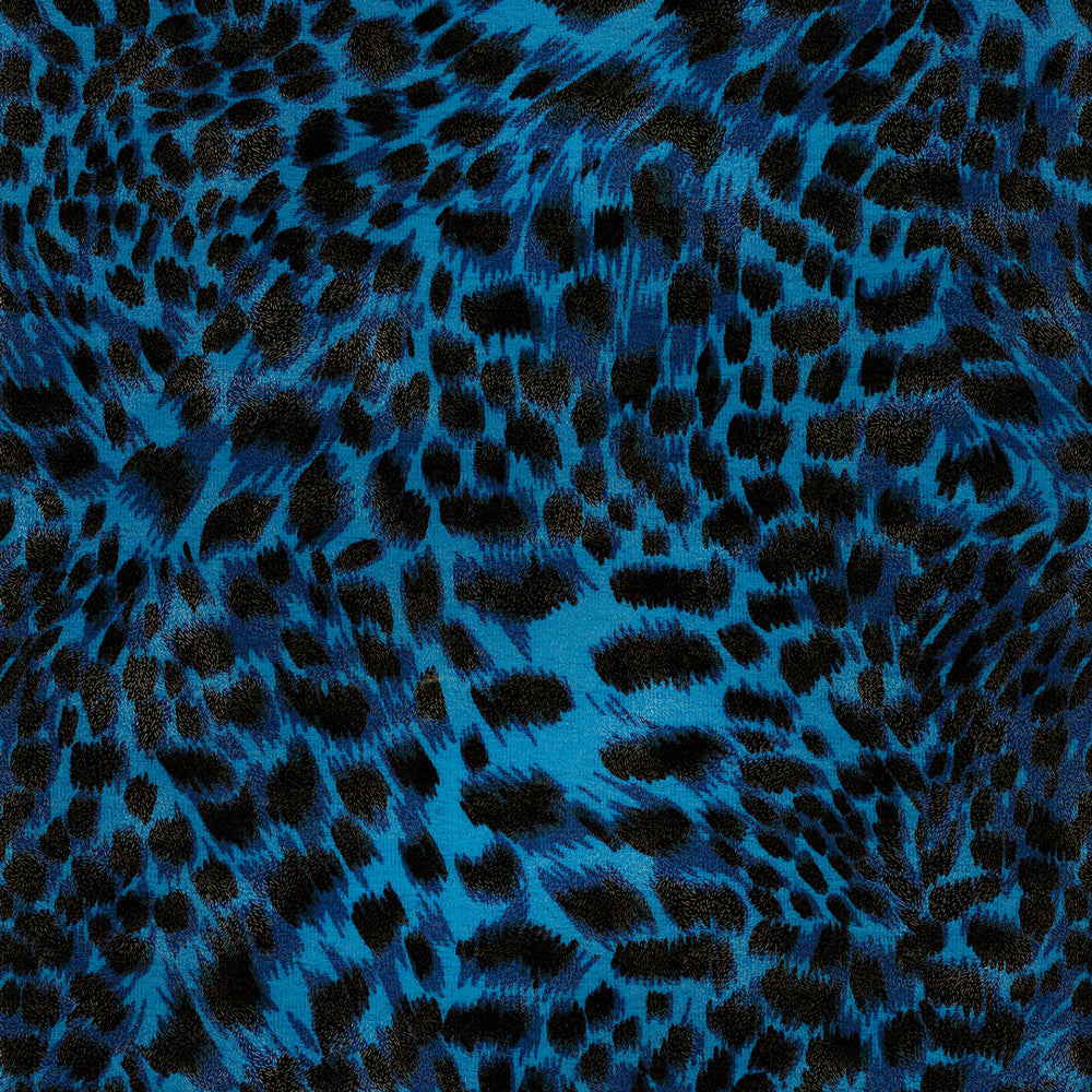 LH900397 - Lady Leopard Wallpaper - Dark Cobalt Blue - Lust Home