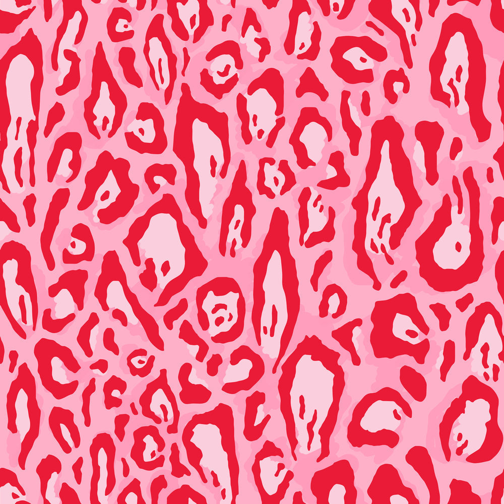 LH900398 - Animal Instinct Wallpaper - Candy Pink & Red - Lust Home