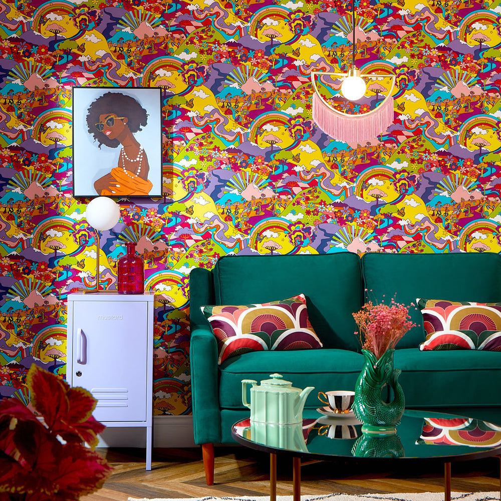 LH900403 - Mary Jane Wallpaper - Rainbow Brights - Lust Home