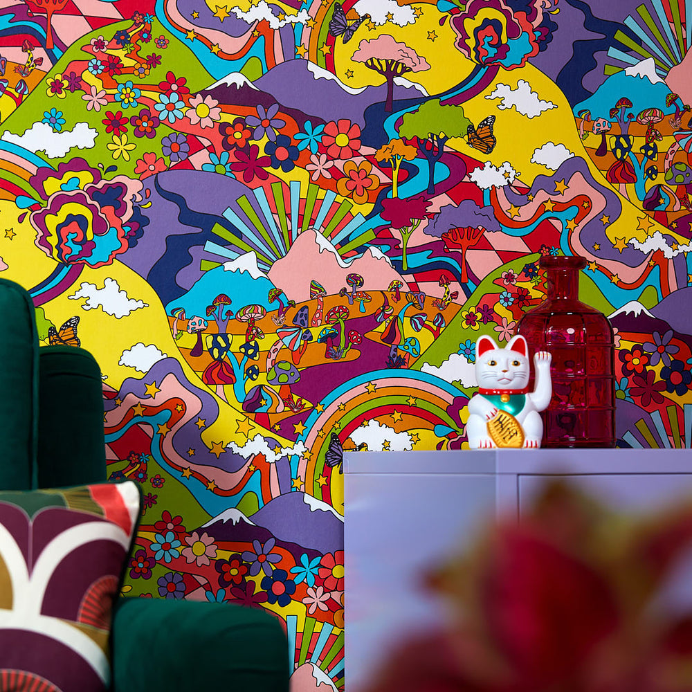 LH900403 - Mary Jane Wallpaper - Rainbow Brights - Lust Home
