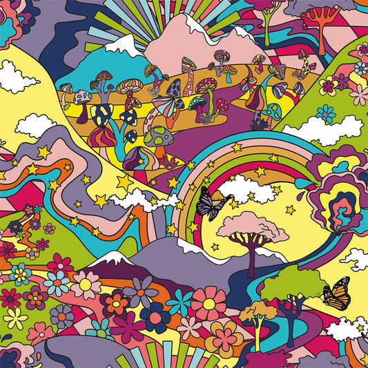 LH900403 - Mary Jane Wallpaper - Rainbow Brights - Lust Home