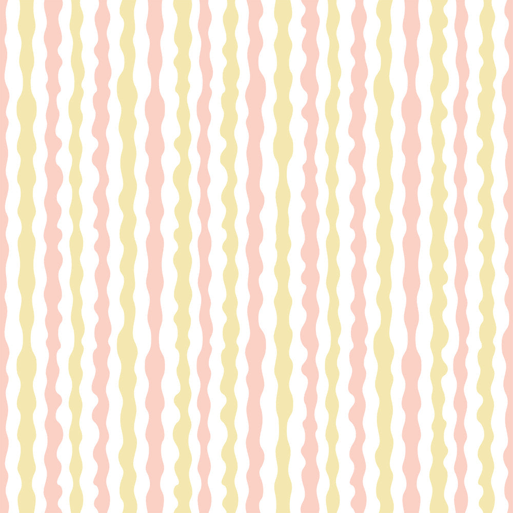 LH900442 - Get A Wiggle On Wallpaper - Candy Floss & Lemon Sherbet - Lust Home