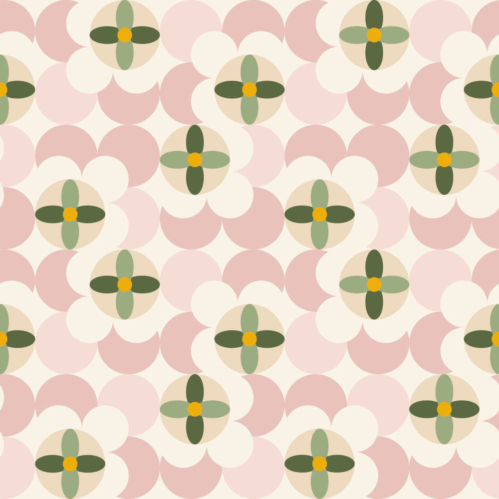 LH900452 - Day Dreamer Wallpaper - Vintage Pink & Olive on Gluten Free - Lust Home