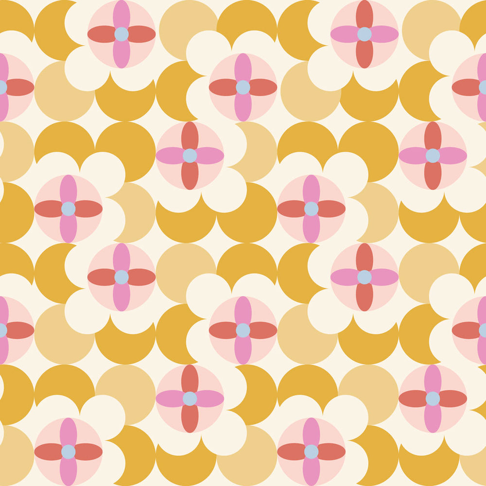 LH900454 - Day Dreamer Wallpaper - Mustard & Candy Floss on Gluten Free - Lust Home