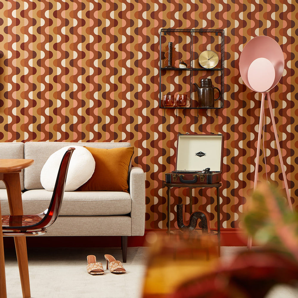 LH900456 - Get Your Funk On Wallpaper - Tuscan Rooftop, The Running Fox & Tahini - Lust Home