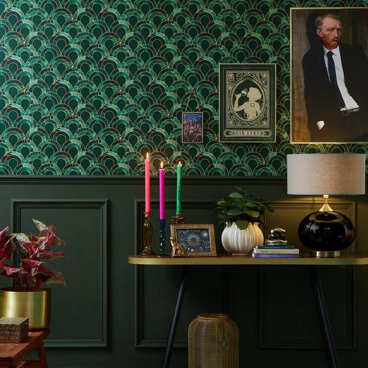 LH900492 - Ariel Wallpaper - Green Marble - Lust Home