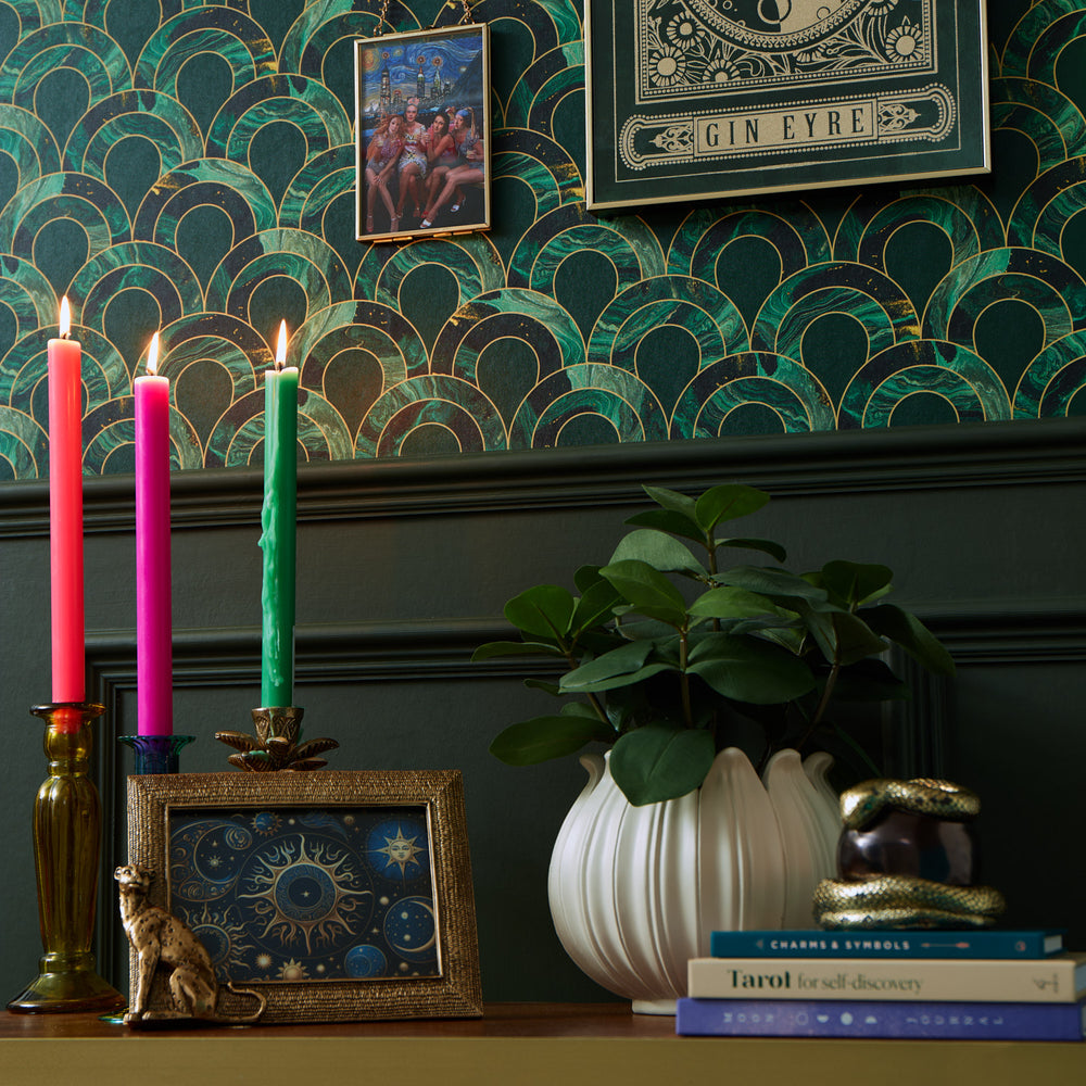 LH900492 - Ariel Wallpaper - Green Marble - Lust Home
