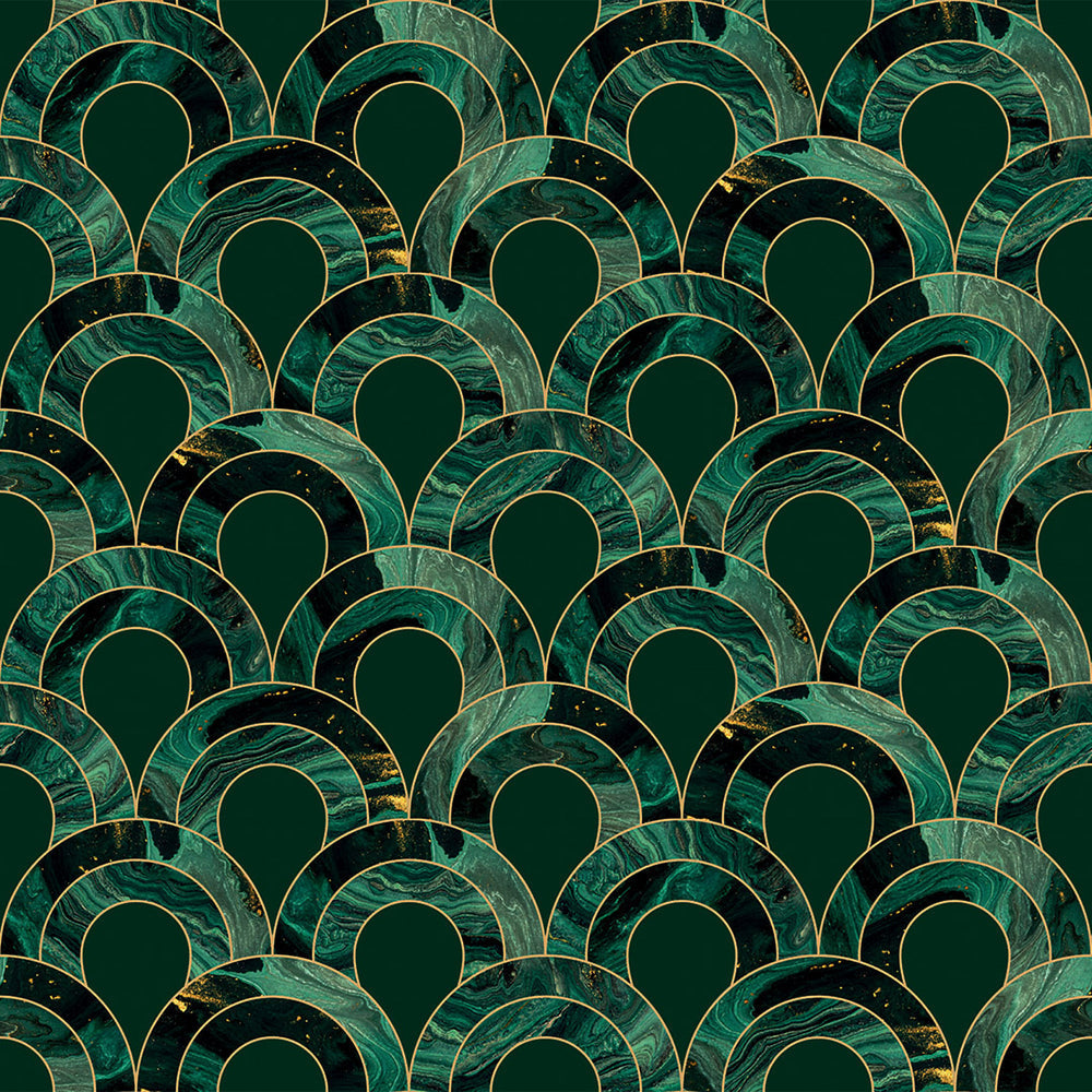 LH900492 - Ariel Wallpaper - Green Marble - Lust Home