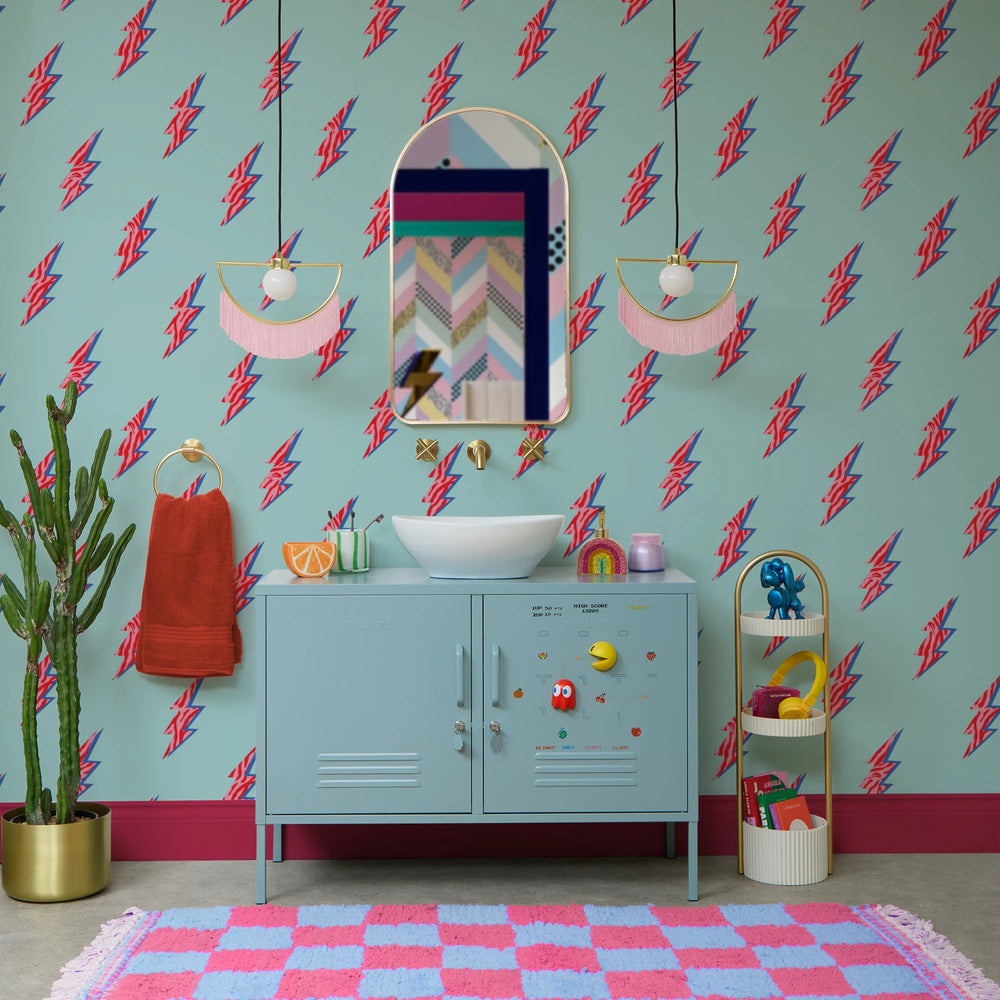 LH900534 - Flashback Wallpaper - Denim Blue - Lust Home