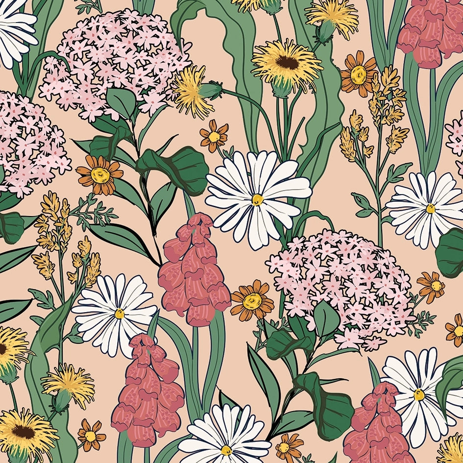 LH900570 - Cottage Garden Wallpaper - Boho Baby - Lust Home
