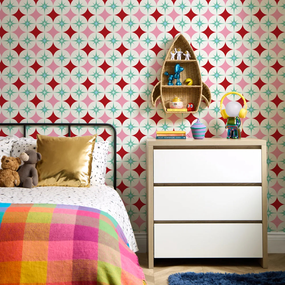 LH900587 - Starstruck Wallpaper - Powder Puff, Poison Apple & Mint Milkshake - Lust Home