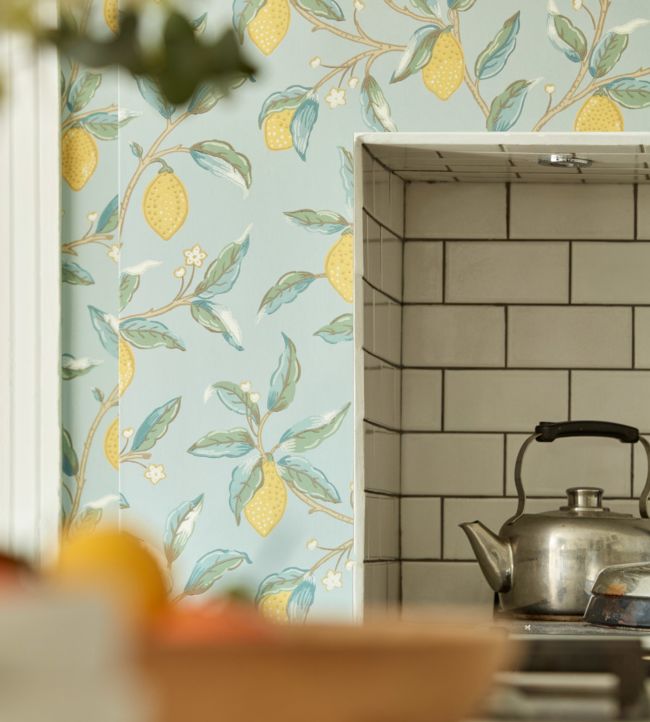 Lemon Tree Wallpaper - Wedgewood - 216674 - Morris & Co