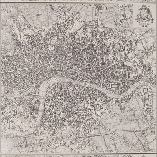 London 1832 Wallpaper - Silver - ZPHA312623 - Zoffany
