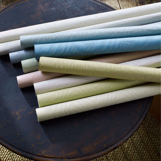 Moire Wallcovering Wallpaper - Blue Silk - ZMOI313076 - Zoffany