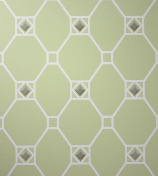 NCW4126-03 - Huntly Wallpaper - Pale Lime - Nina Campbell