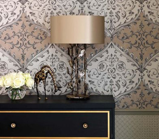 NCW4156-03 - Montrose Wallpaper - Pink - Nina Campbell