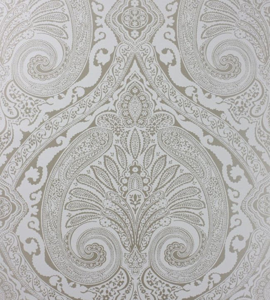 NCW4186-08 - Khitan Wallpaper - Silver - Nina Campbell