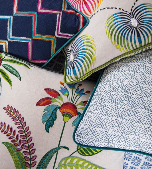 PP50476-1 - Sunburst Fabric - Aqua - Baker Lifestyle