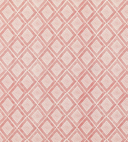 PP50484-2 - Block Trellis Fabric - Rustic Red - Baker Lifestyle
