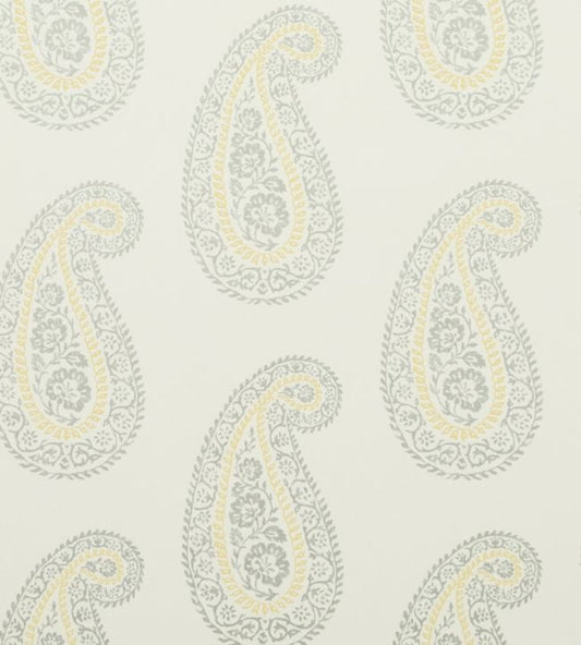 PW78036/2 - Madira Wallpaper - Grey/Yellow - Baker Lifestyle